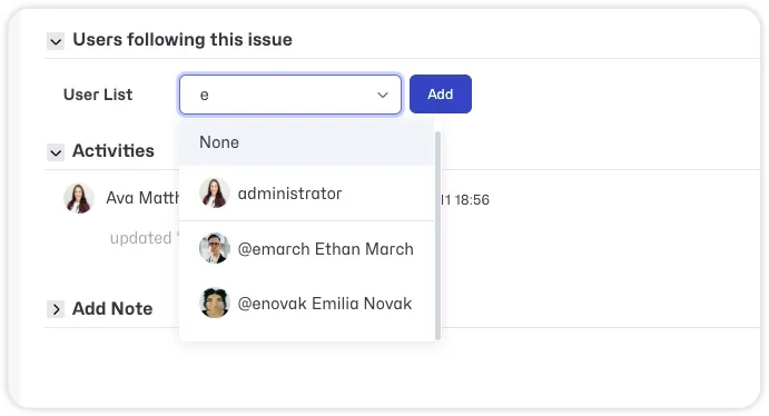 Auto-Complete Username Followers