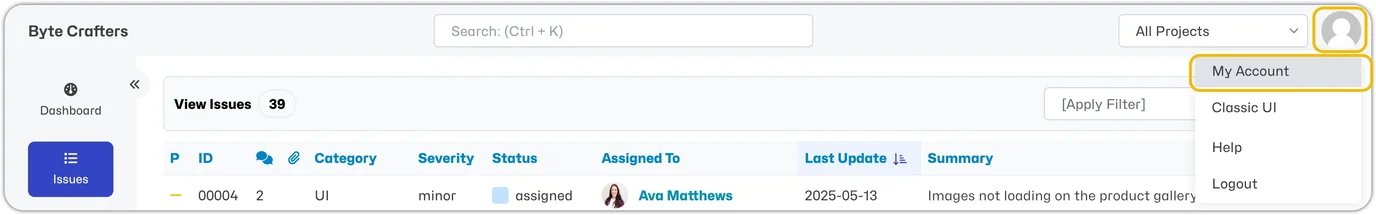 My Account