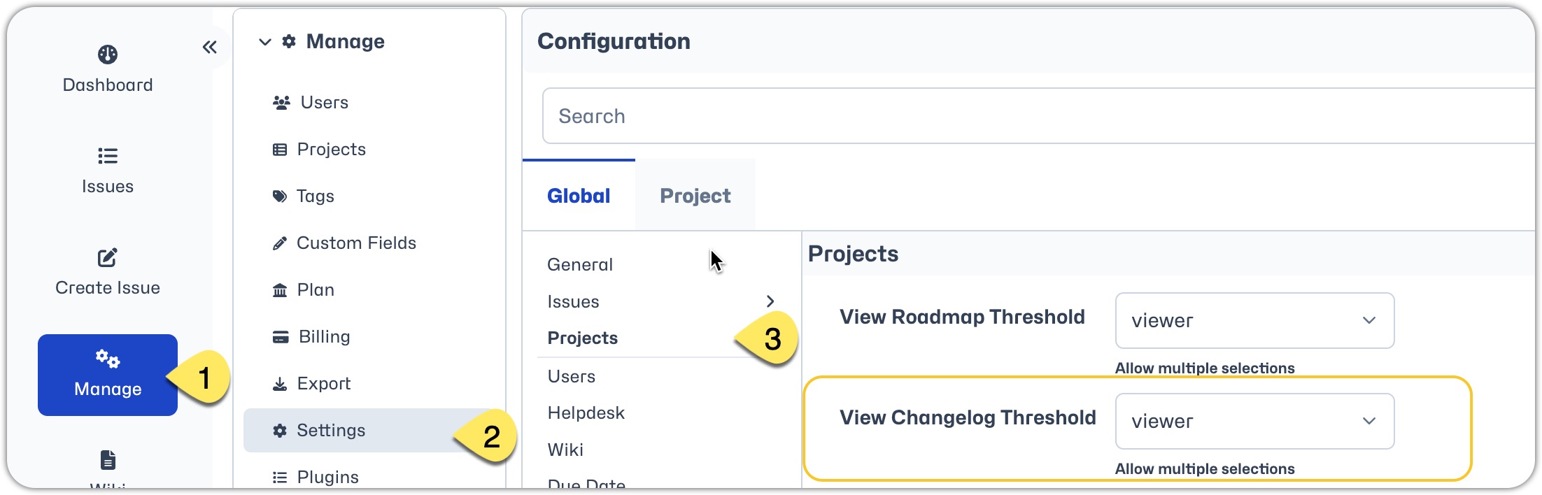 Changelog Configuration