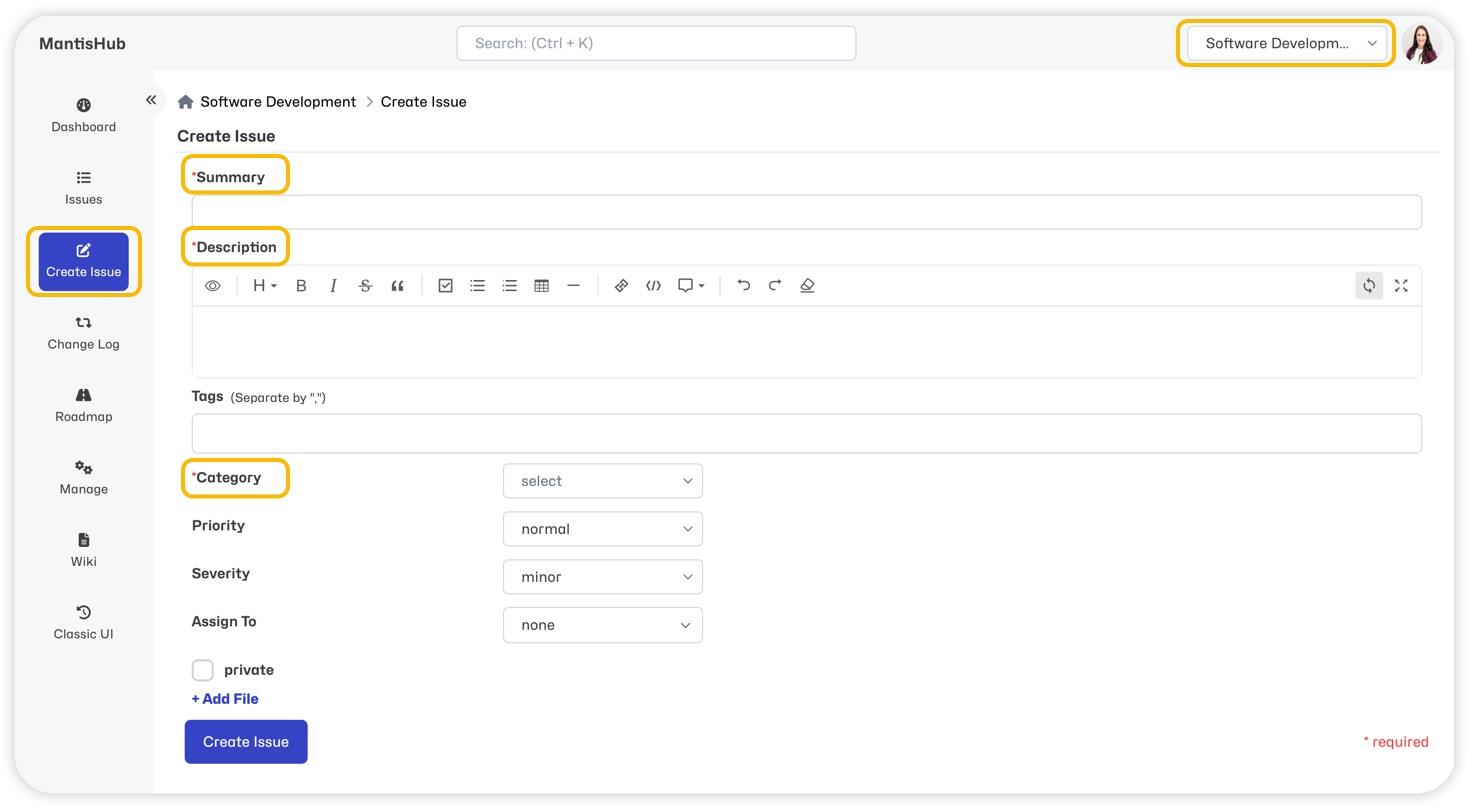 Required Fields