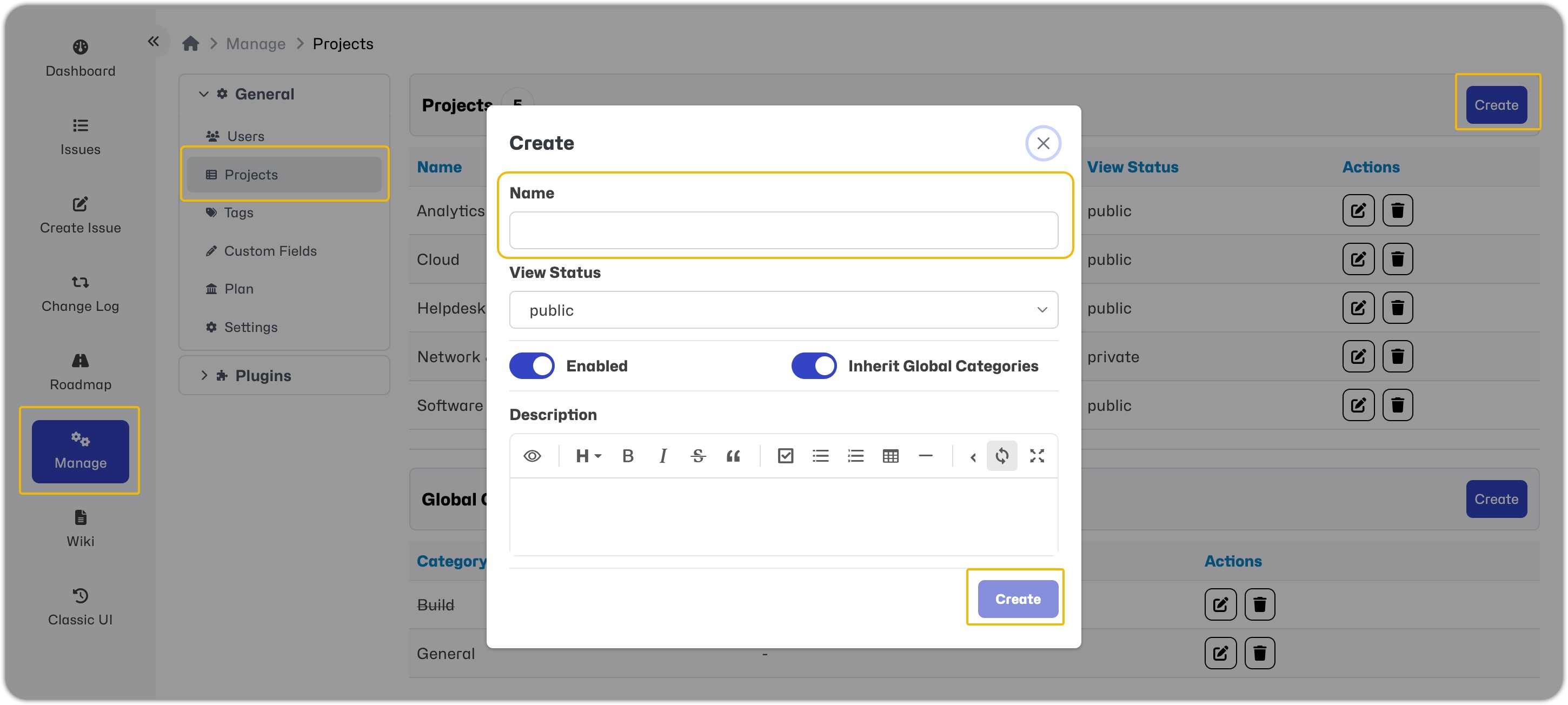 Creating a Project