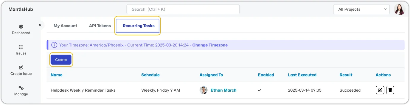 Create Recurring Task 1