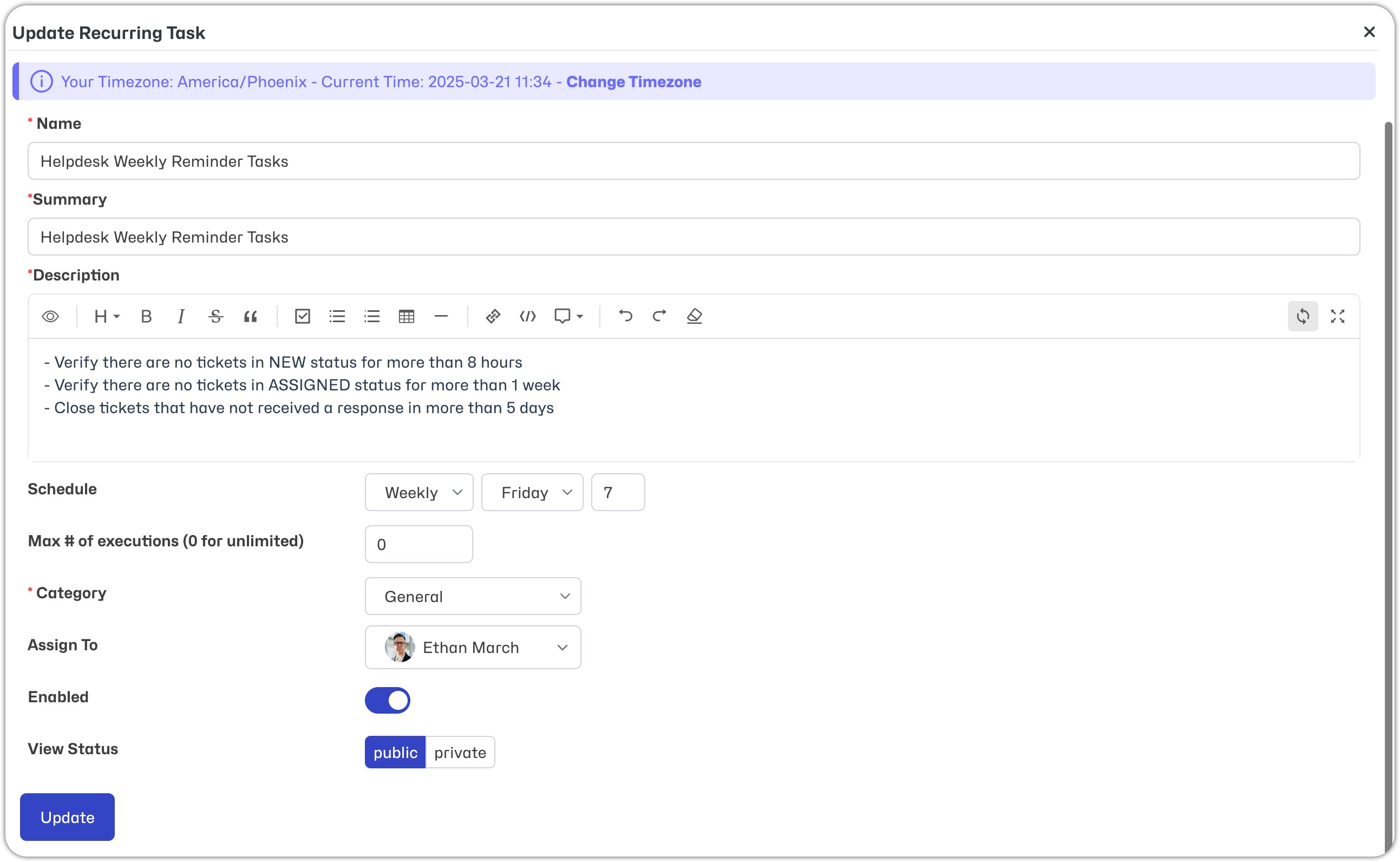 Edit Recurring Task 2