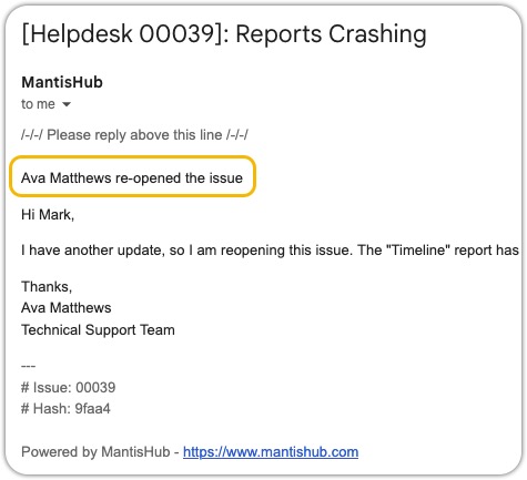 Reopended