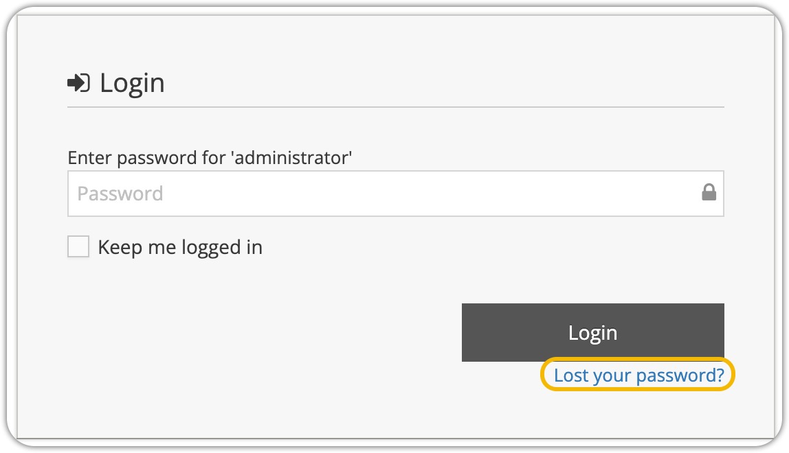 Lost Password