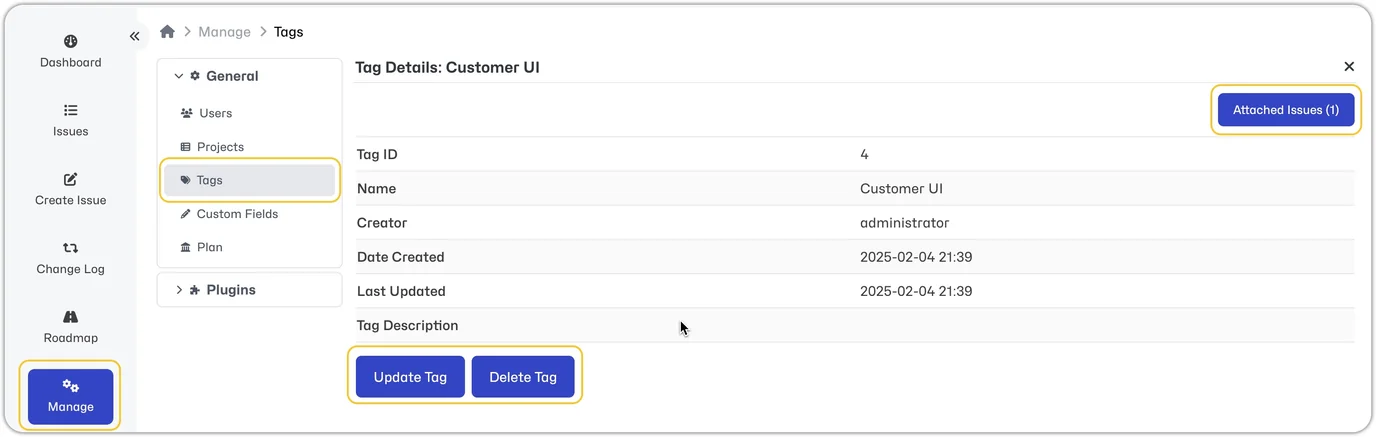 Manage Tags 2