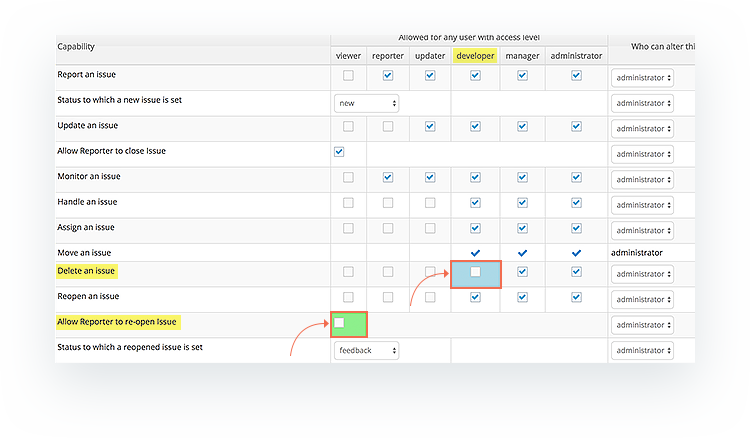 Defaults and Overrides are Highlighted